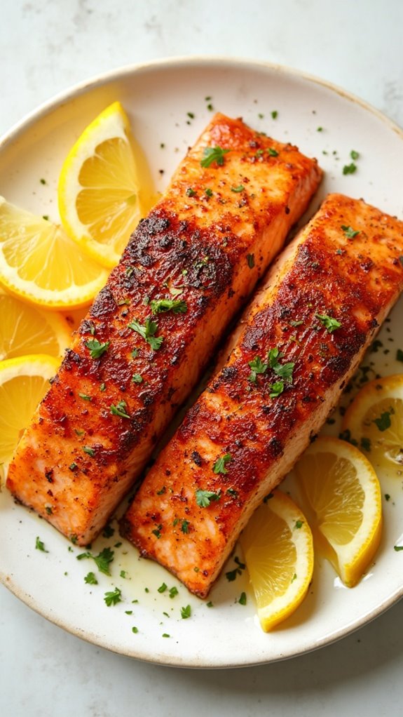 cajun spiced salmon fillets