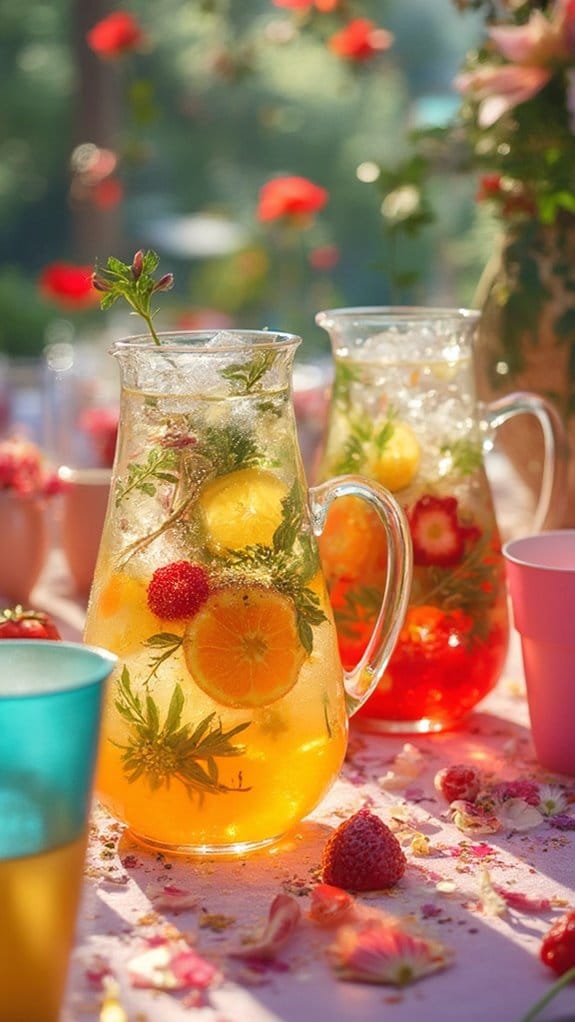 celebratory flavored water recipes