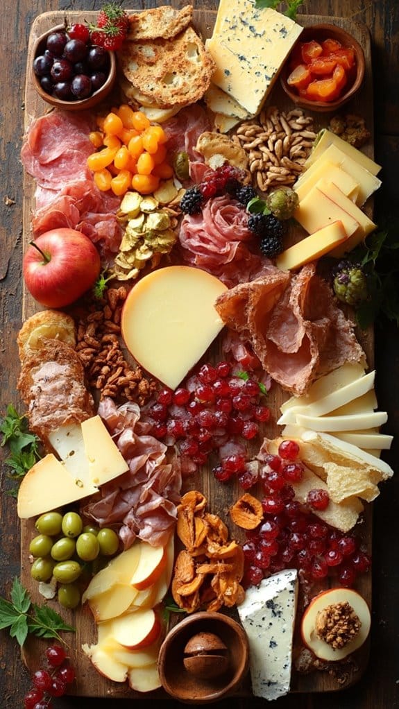 cheese and meat platter