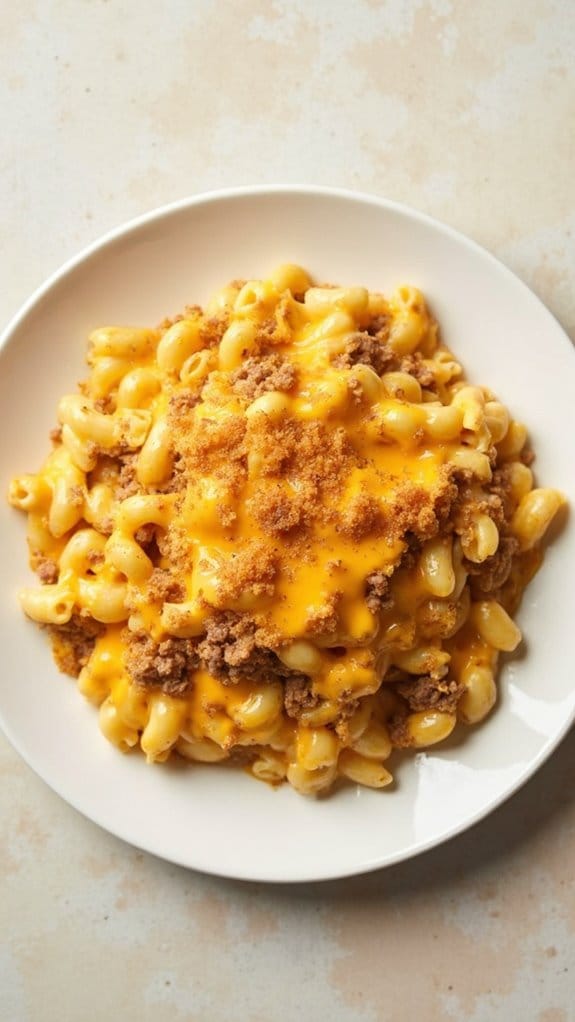 cheesy beef pasta delight