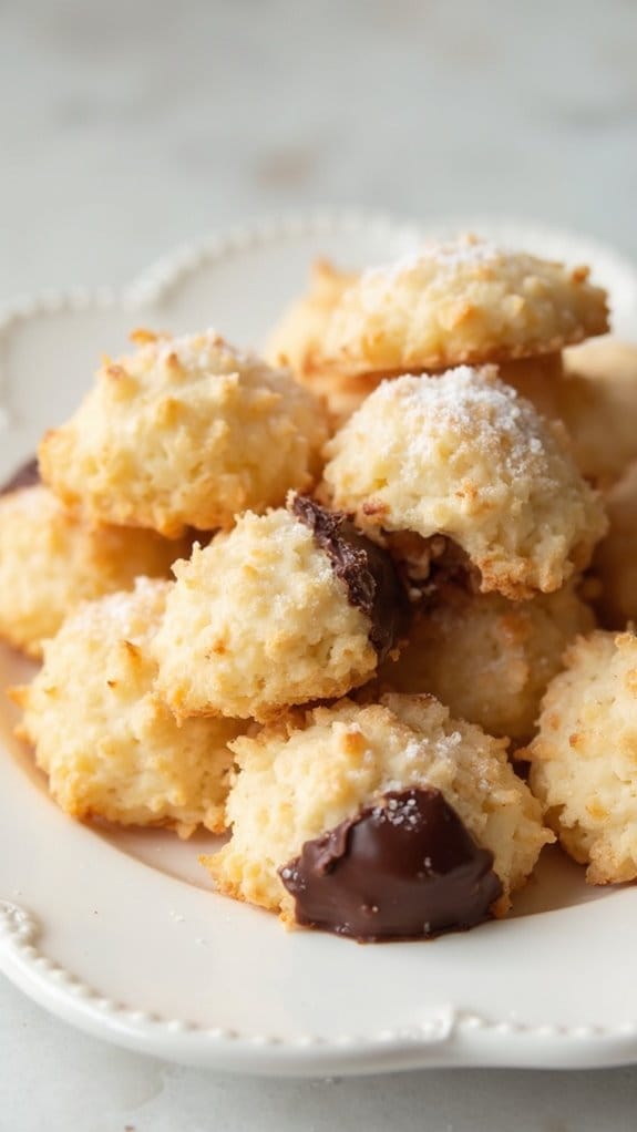 chewy coconut dessert bites