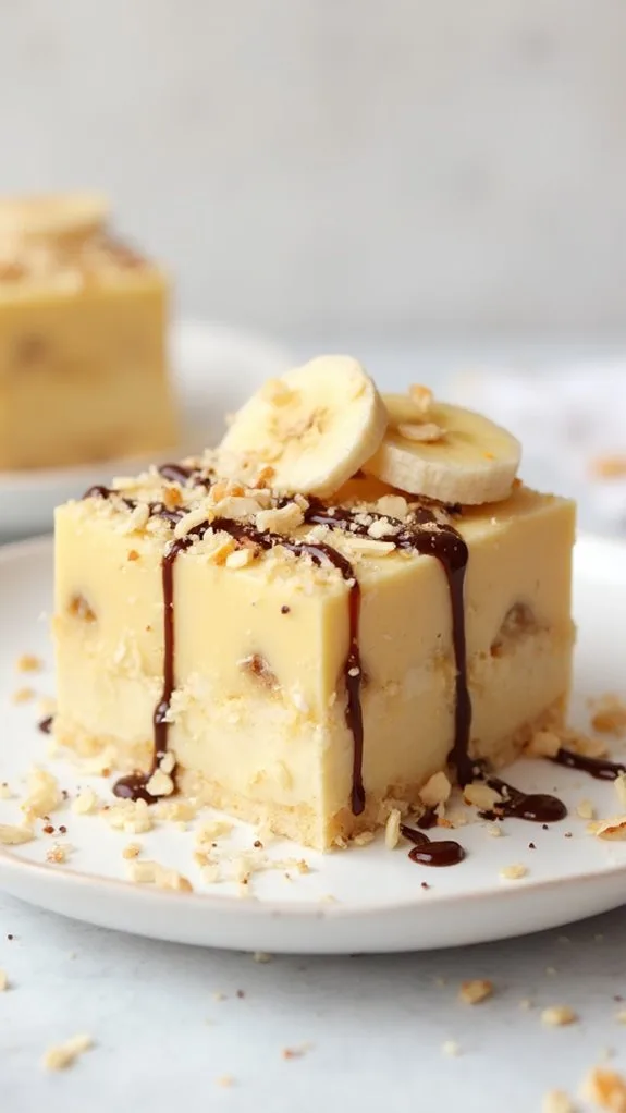 chocolate almond banana dessert