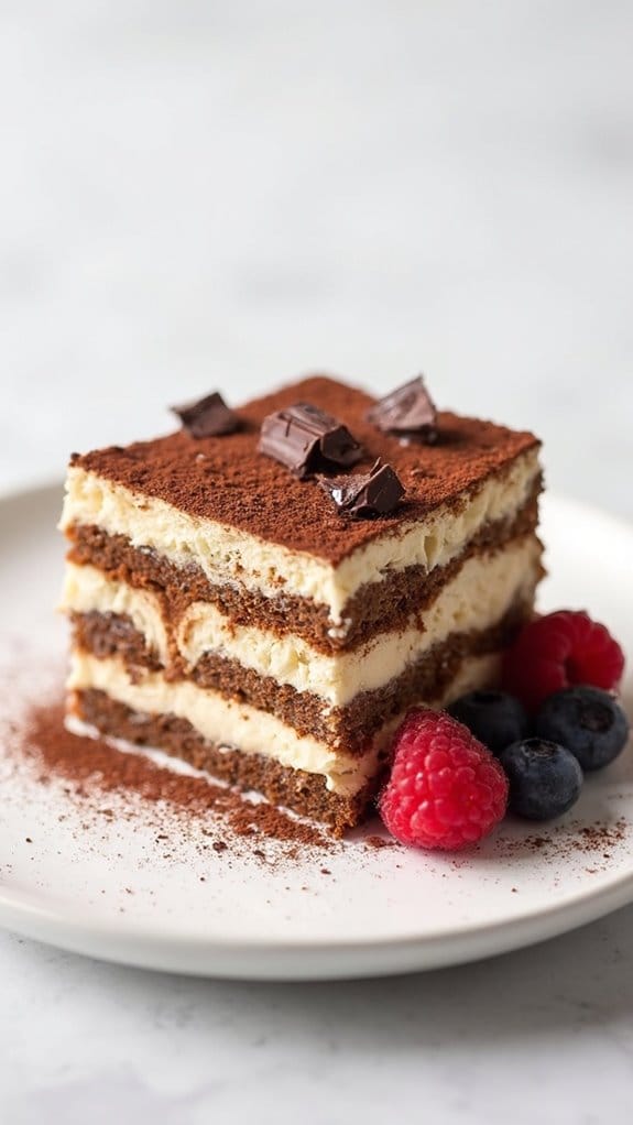 chocolate coffee layered dessert