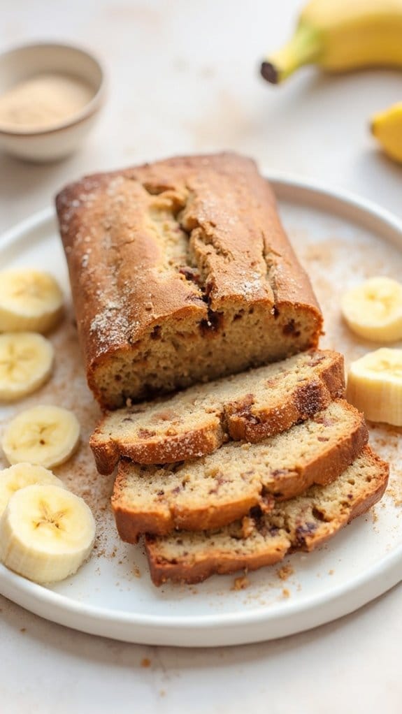 cinnamon infused banana bread