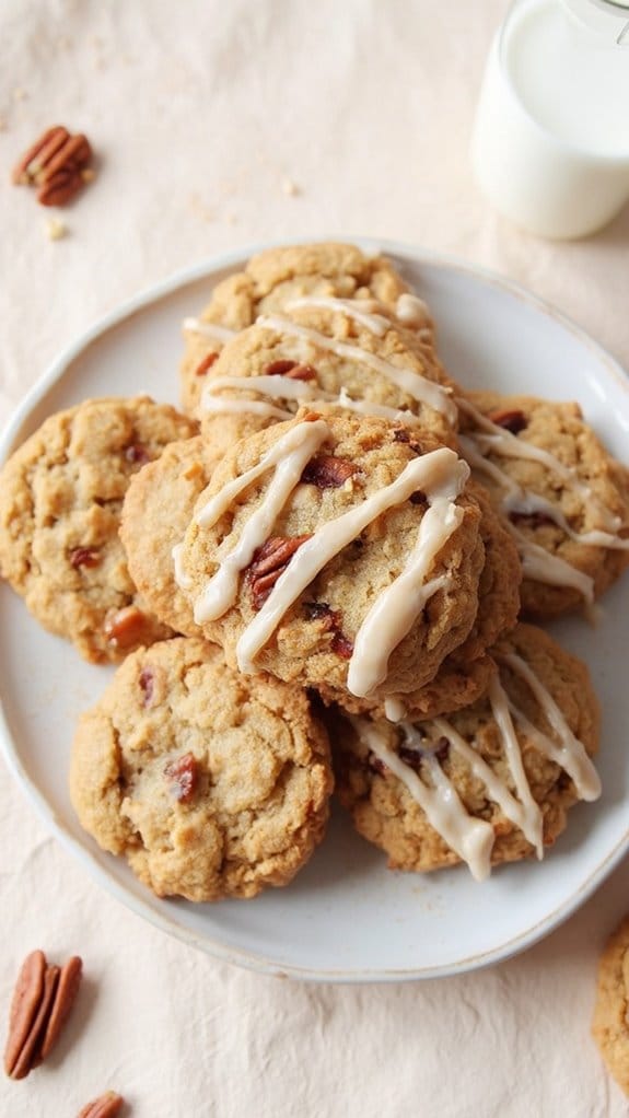 cinnamon pecan pie cookies