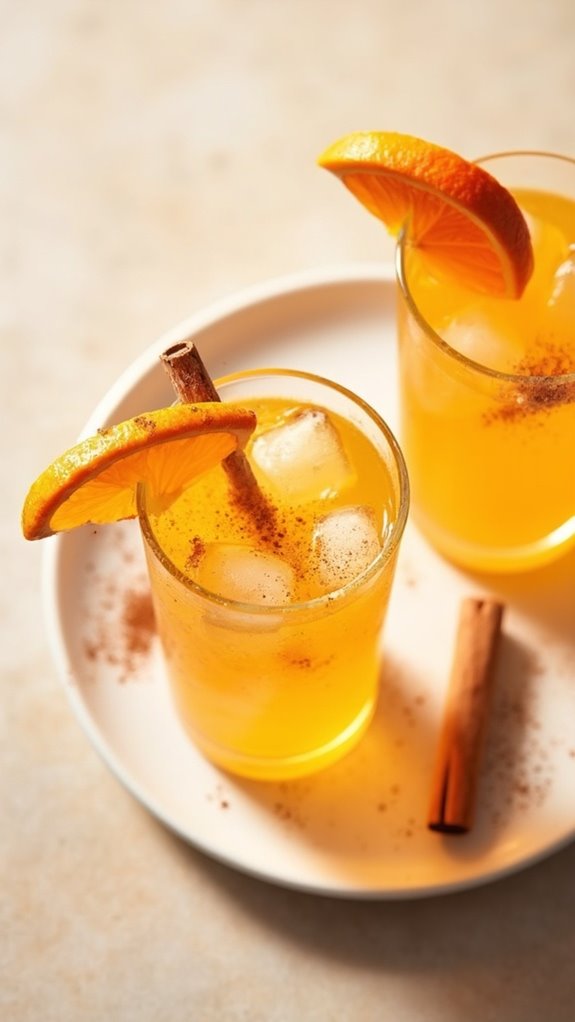 citrusy spiced non alcoholic beverage