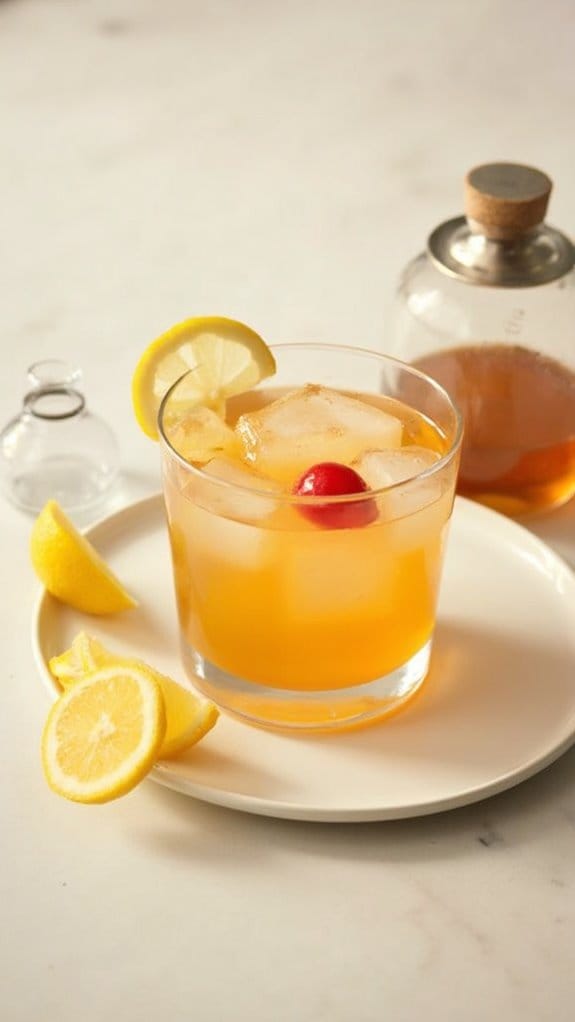 classic cocktail with citrus