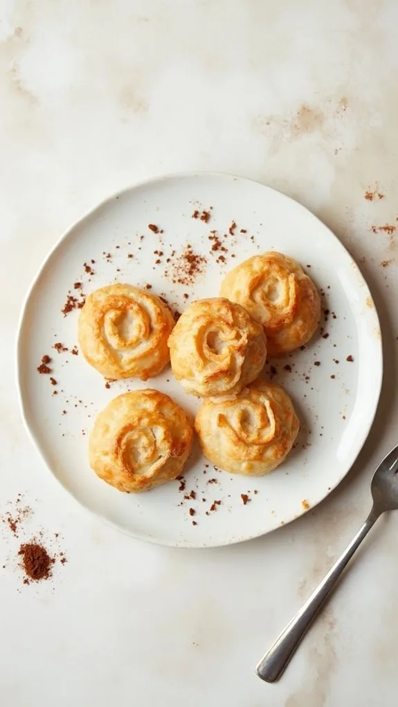 coffee flavored sweet meringues
