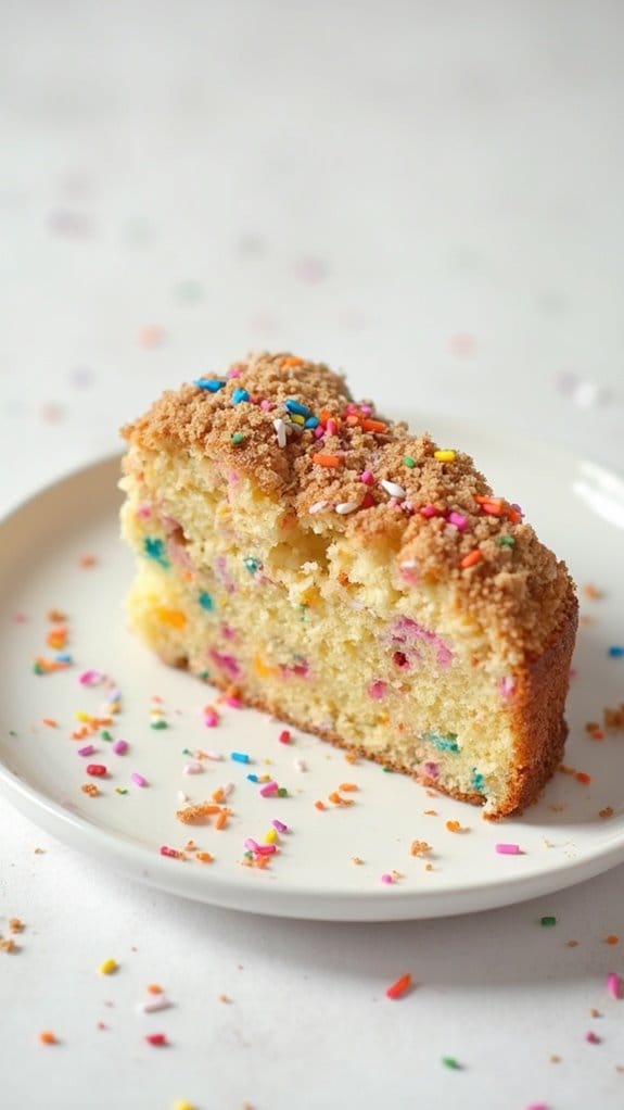 colorful celebration coffee cake