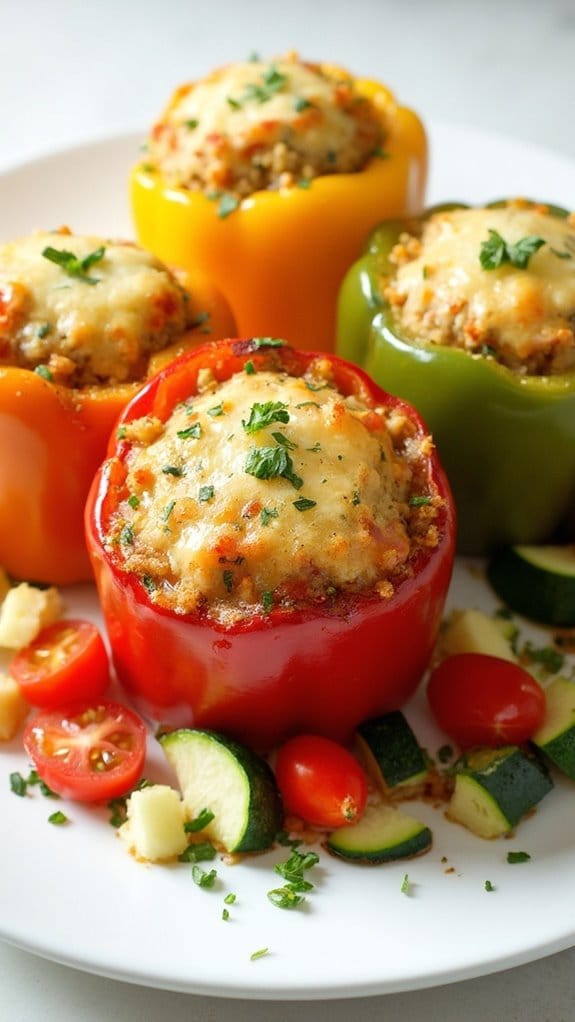 couscous filled stuffed peppers