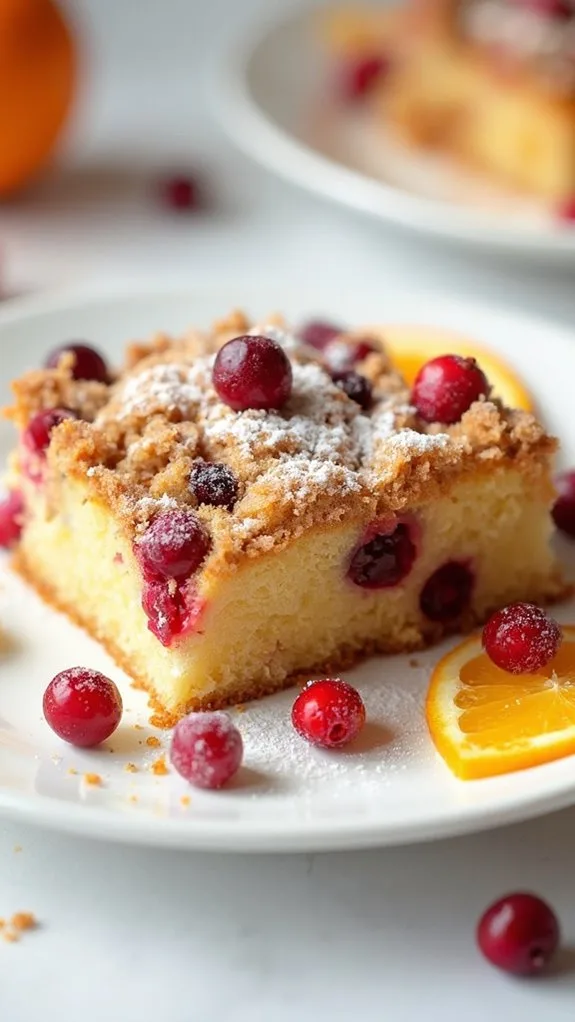 cranberry orange flavored cake