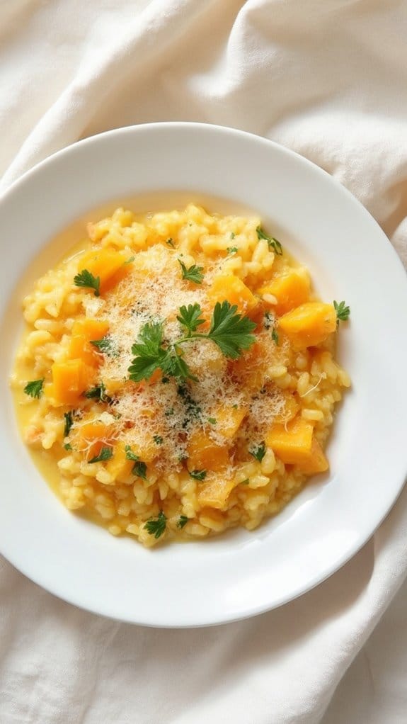 creamy butternut squash risotto