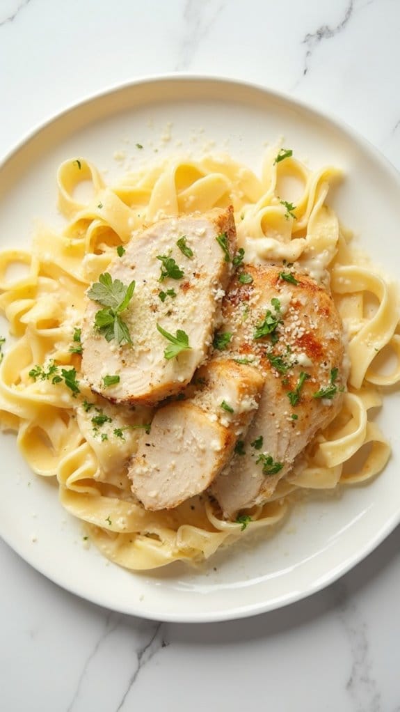 creamy chicken pasta dish