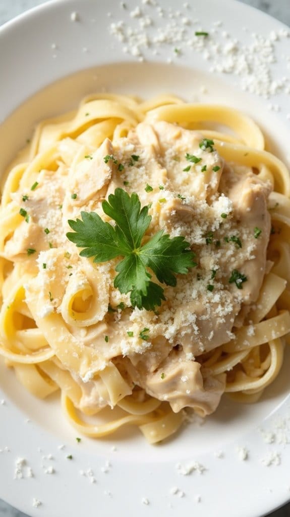 creamy chicken pasta dish