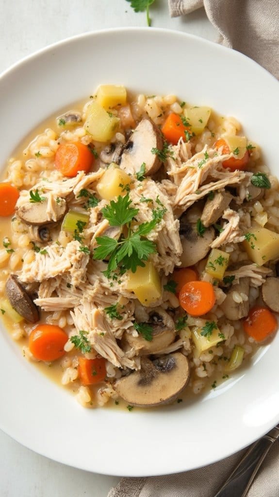 creamy chicken rice dish