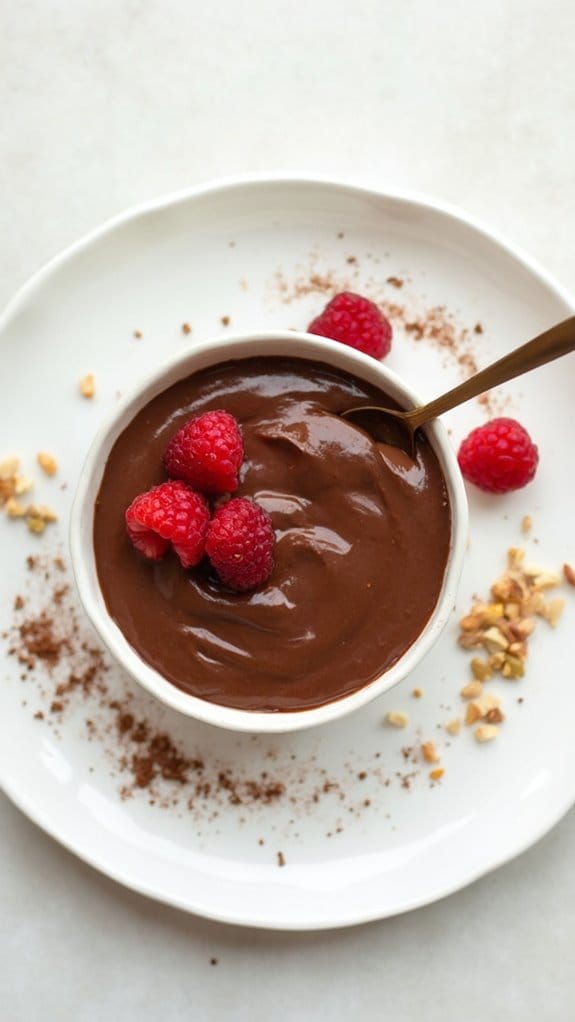 creamy chocolate avocado dessert