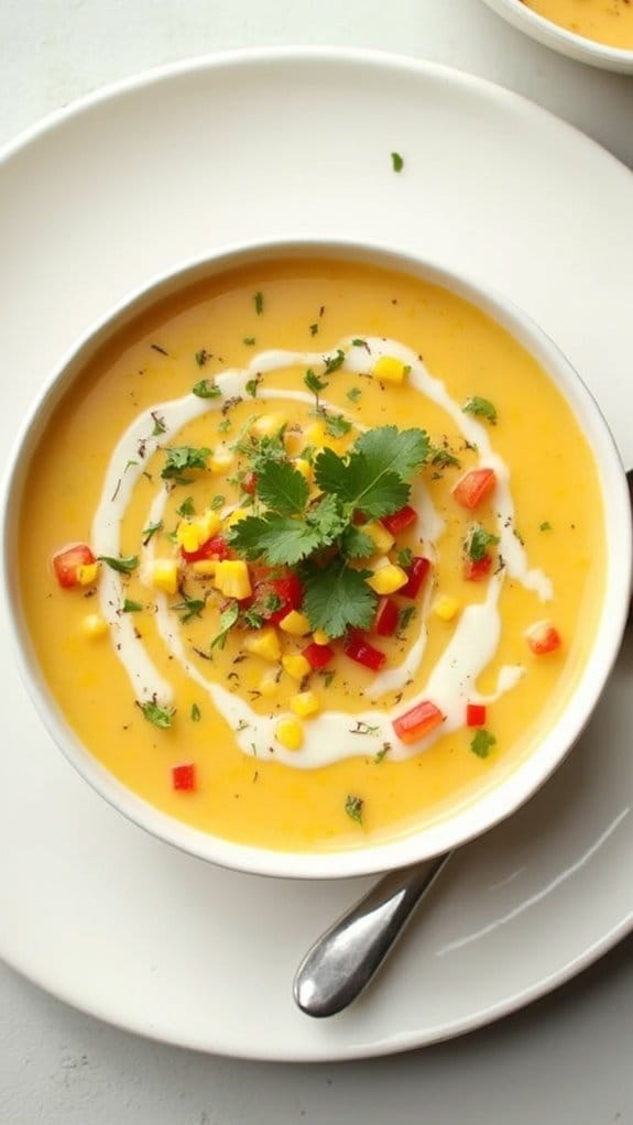 creamy corn soup fiesta