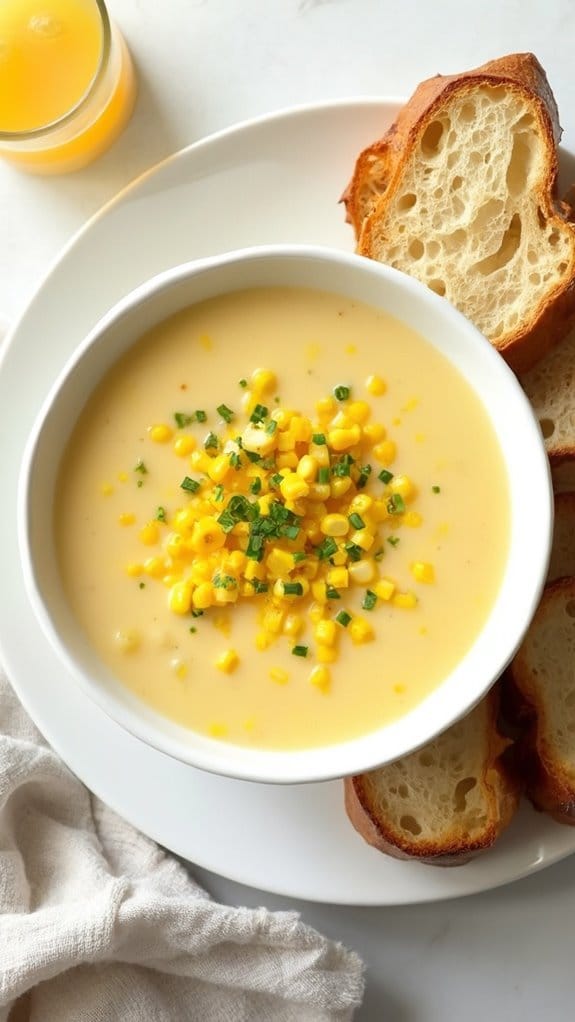 creamy corn soup recipe