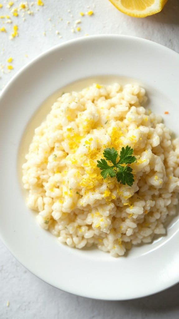 creamy lemon ricotta risotto