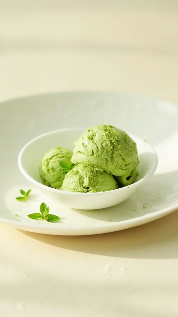 creamy matcha ice delight