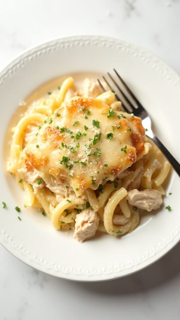 creamy pasta chicken casserole