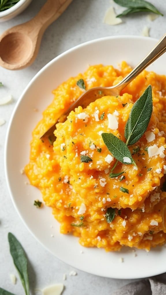 creamy pumpkin rice dish