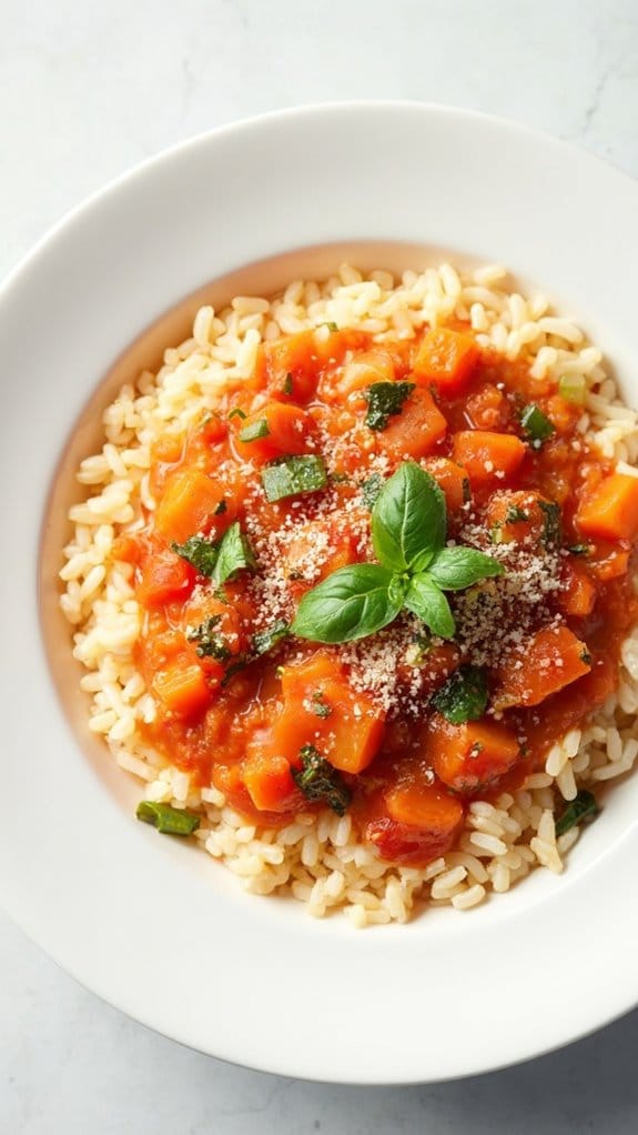 creamy tomato basil stew