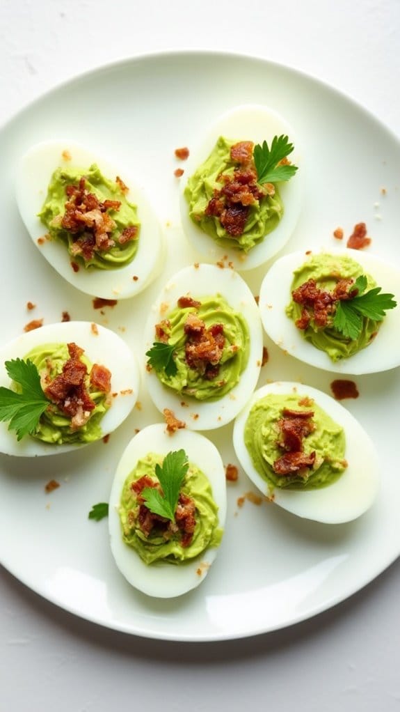 creative spiced deviled eggs