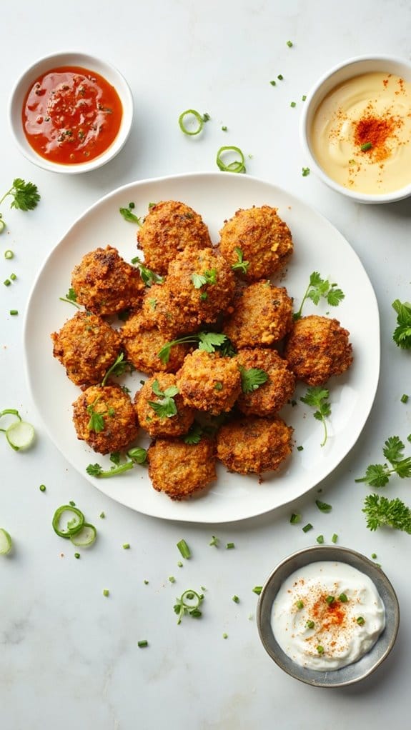 crispy black eyed pea fritters