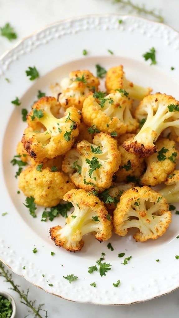 crispy cauliflower snack bites