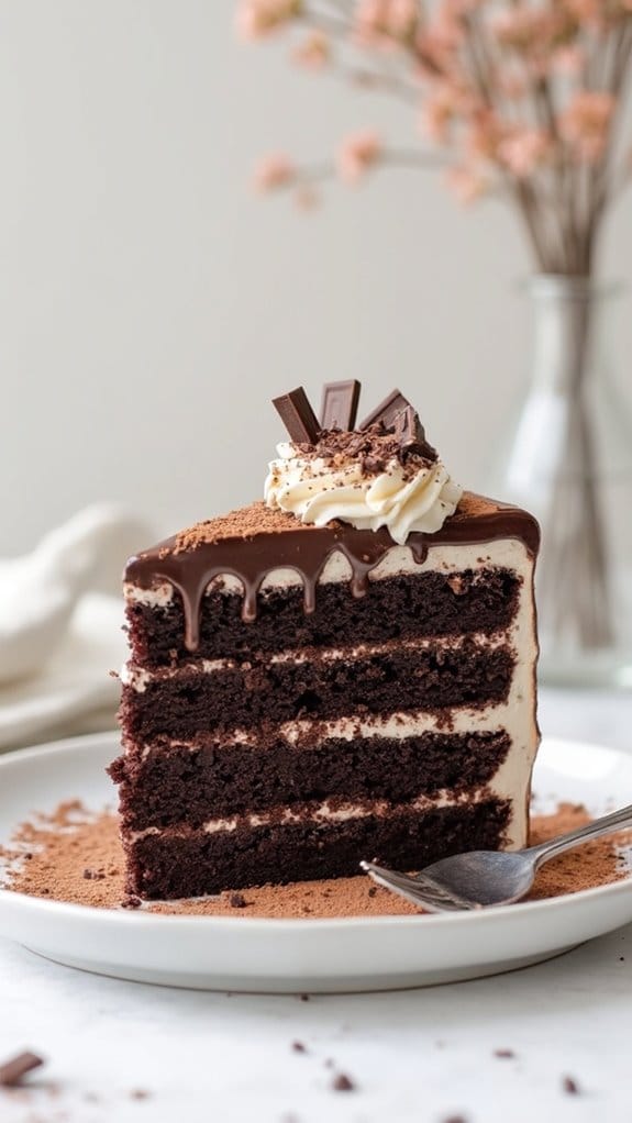 decadent chocolate layer cake