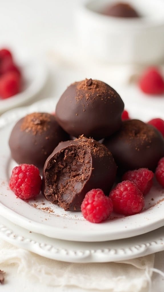 decadent chocolate raspberry treats