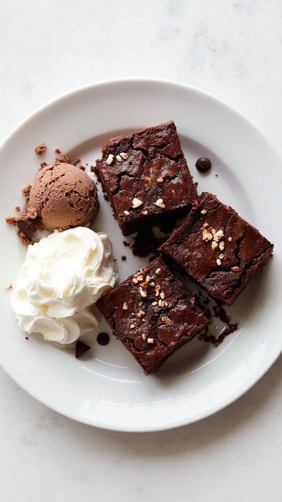 decadent hazelnut chocolate brownies