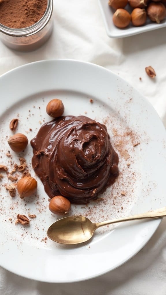 decadent nutty chocolate spread