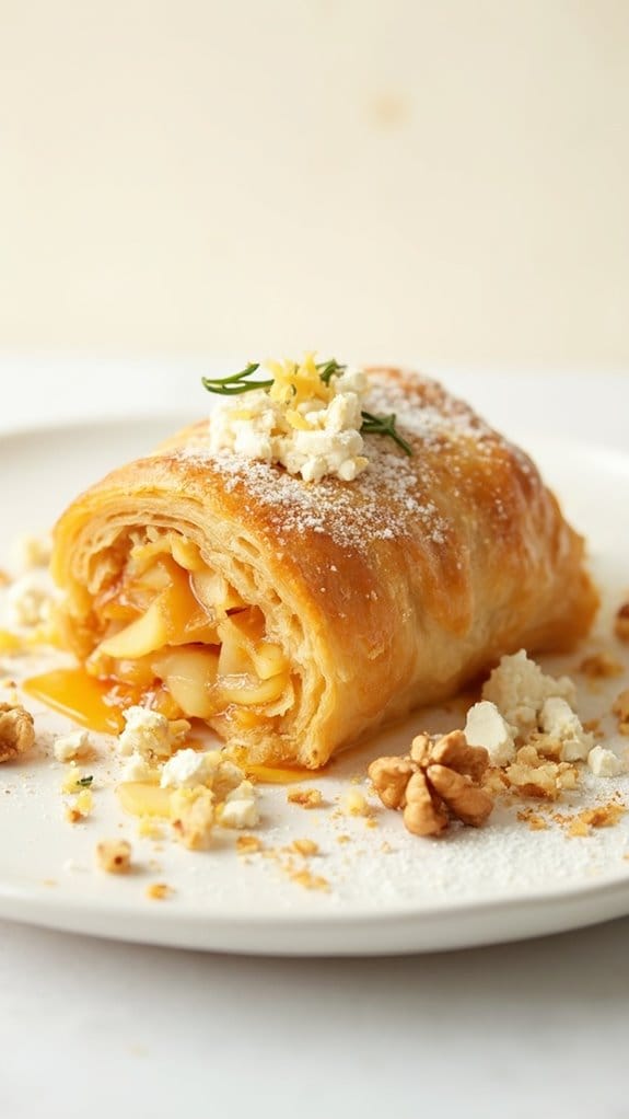 delicious apple cheese pastry