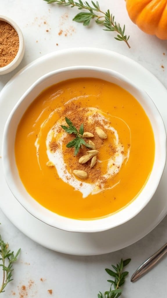 delicious autumn pumpkin soup