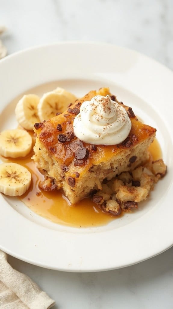 delicious banana bread dessert