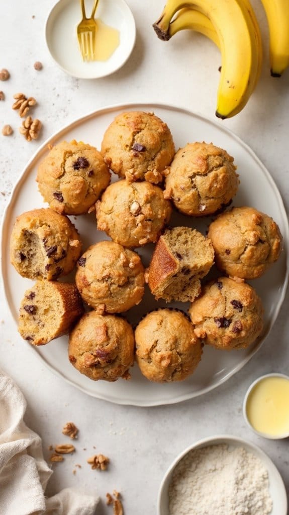 delicious banana bread muffins