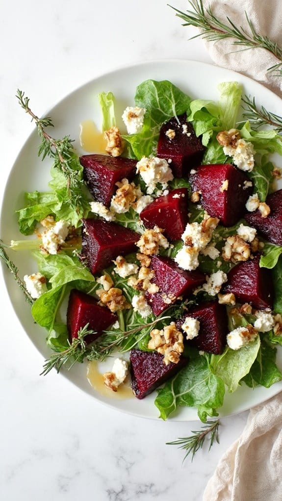 delicious beet goat cheese