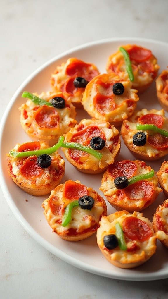 delicious bite sized pizzas