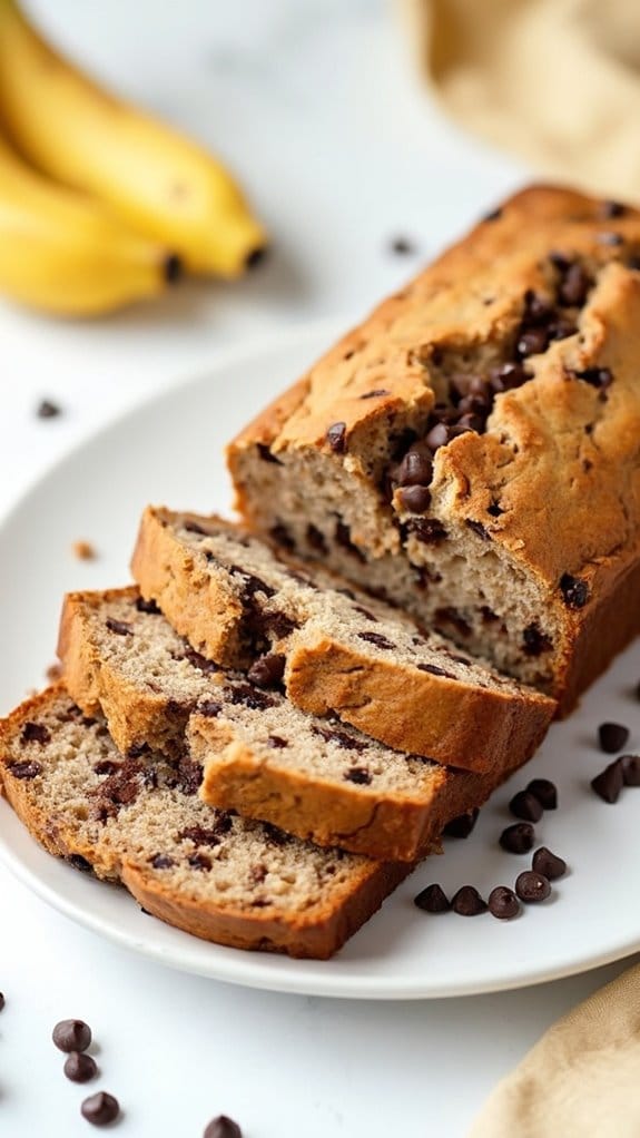 delicious chocolate banana loaf