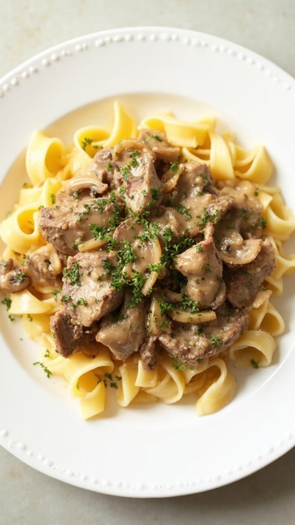 delicious creamy beef dish