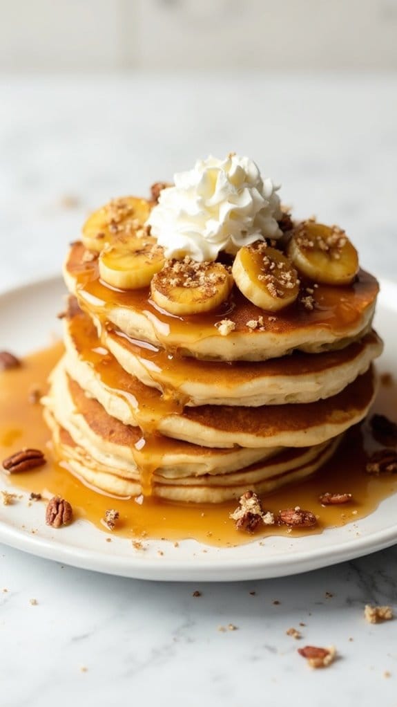 delicious dessert inspired breakfast pancakes