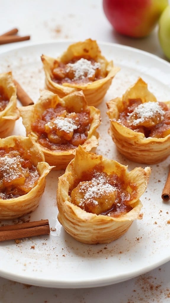 delicious dessert pastry cups