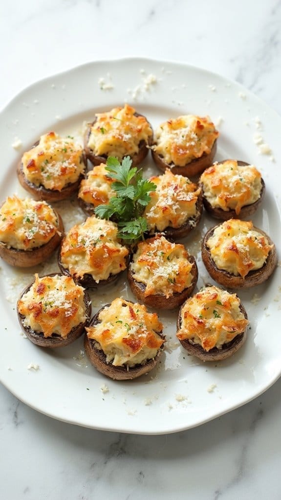 delicious filled mushroom appetizers