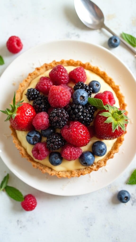 delicious fruit pastry dessert