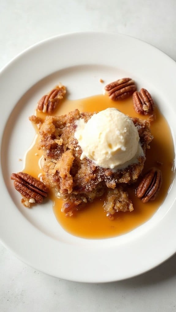 delicious maple pecan dessert