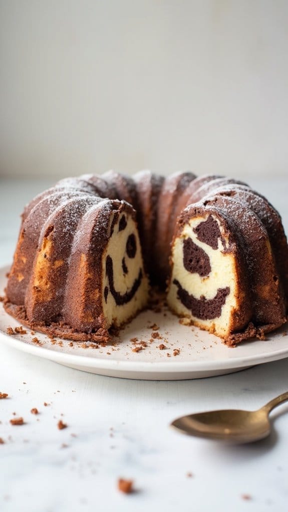 delicious marble bundt cake