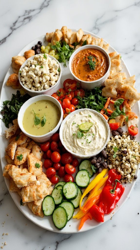 delicious mediterranean appetizer spread