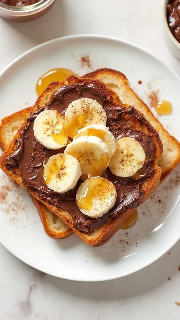 delicious nutella banana toast